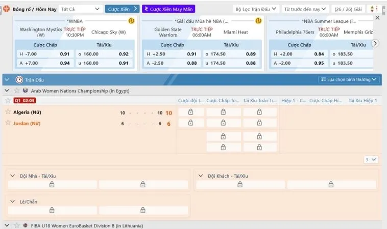 Tìm Hiểu Cá Cược Bóng Rổ 8KBet: Hướng Dẫn Chi Tiết Cho Người Mới 2 Bảng kèo cá cược bóng rổ 8KBet