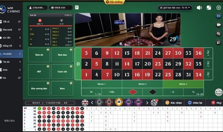 Hướng Dẫn Cách Chơi Roulette Nhà Cái 8KBet Hiệu Quả Nhất 2 Bàn cược Roulette Nhà Cái 8KBet
